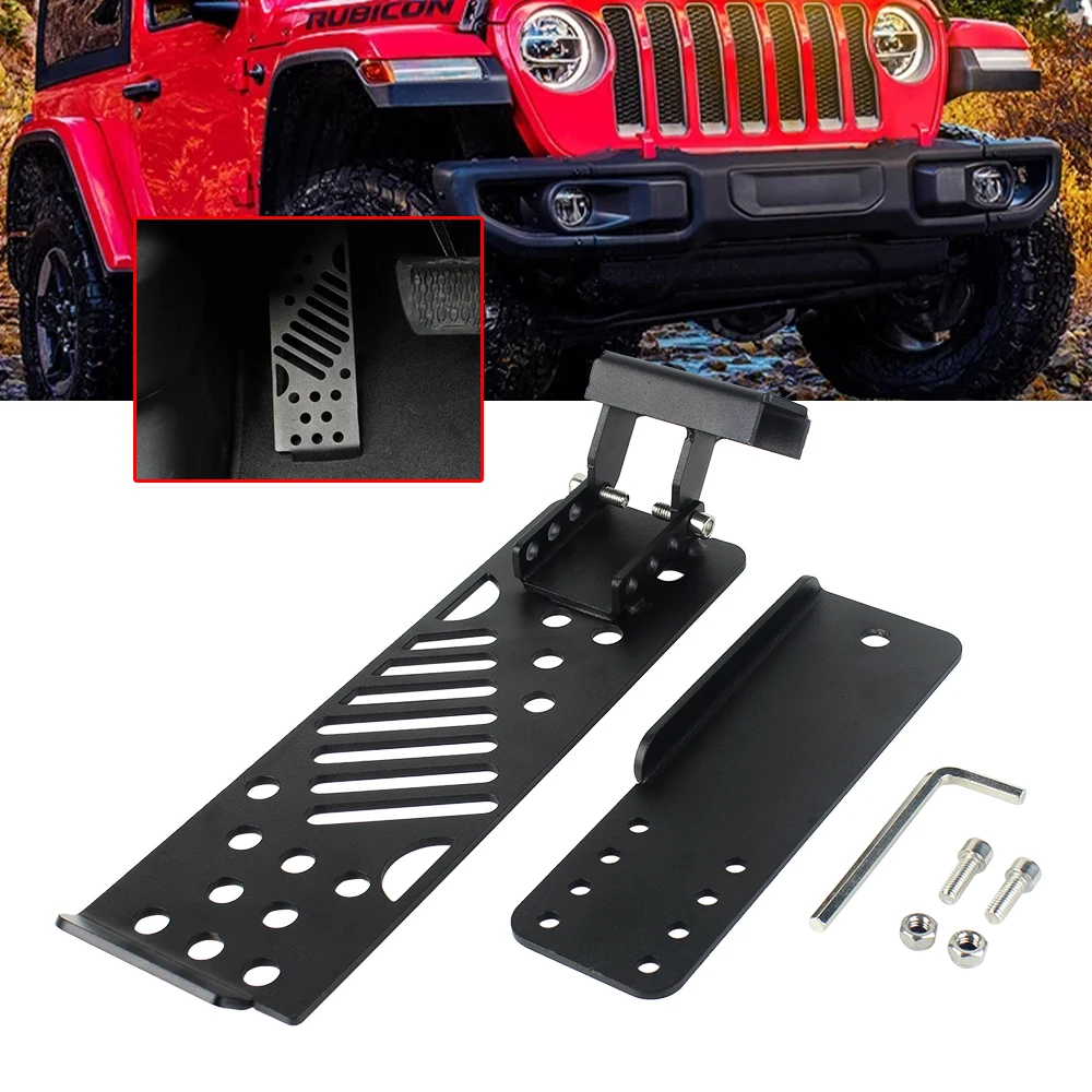 Car Accessories Left Foot Rest Dead Pedal Pegs Panel Kit For Jeep Wrangler JL 2018 2019