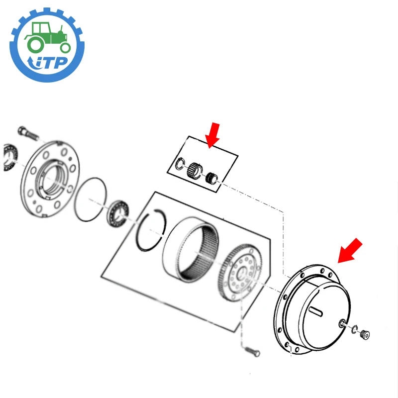 Carrier Hub With Gears Kit Re271421 Suitable For John Deere
