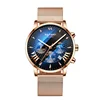 New Ultra-thin Men's Wire Belt Sports luminous Watch with Three Dials Classic Business Wristwatch