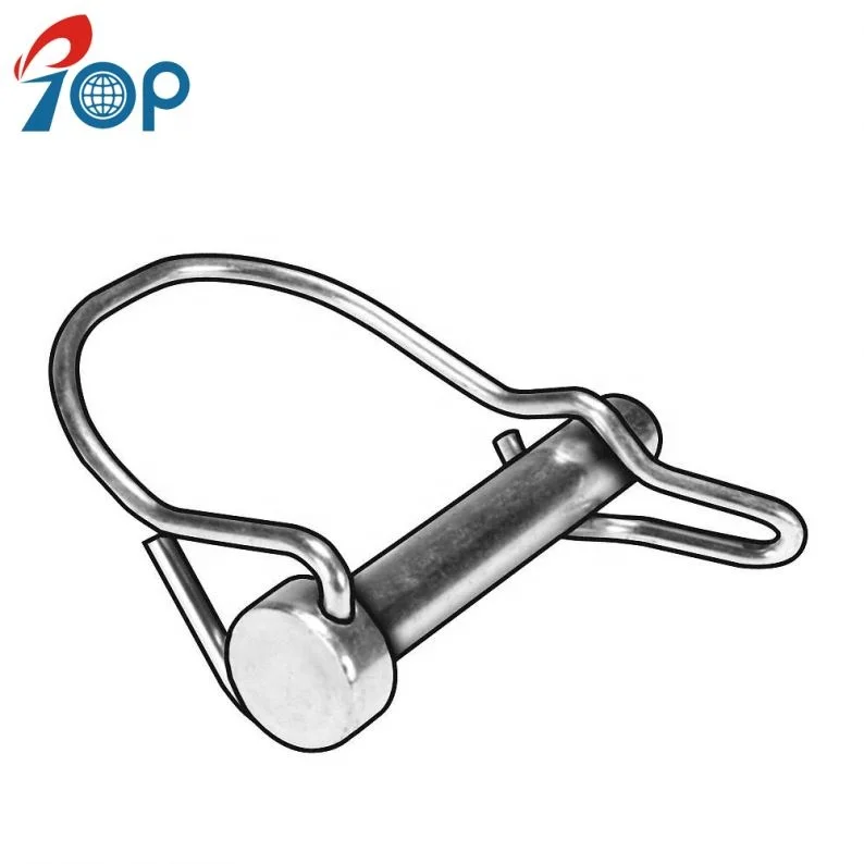 Top Stainless Steel Round Wire Lock Pin Snap Lock Pin Tab Lock Pin