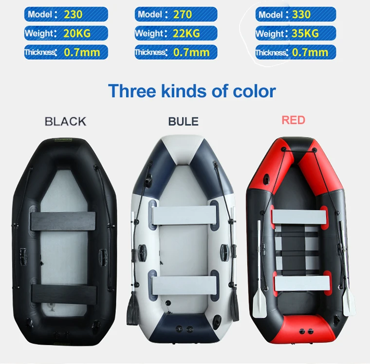 5.0m Pvc Kayak Design Inflatable Fishing Boat With Aluminum Bottom For