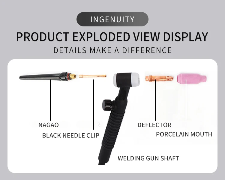 Tig Welding Torch Wp17 Air Cooled Copper Welding Torch For Tig Buy