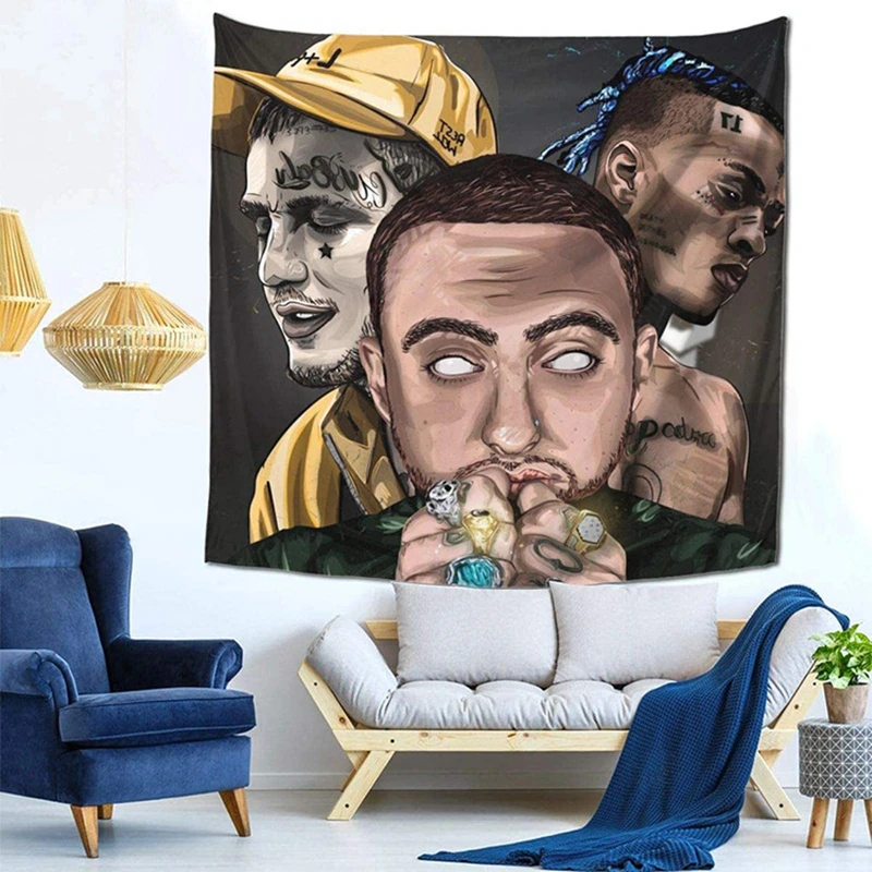 Juice Wrld Legends Never Die Flag 999 Rap Tapestry Lil Peep