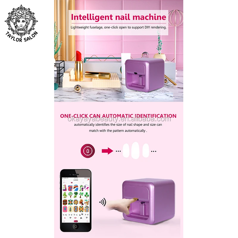 Nail Sticker Printer Christmas Nail Art Printer Portable Nail Polish