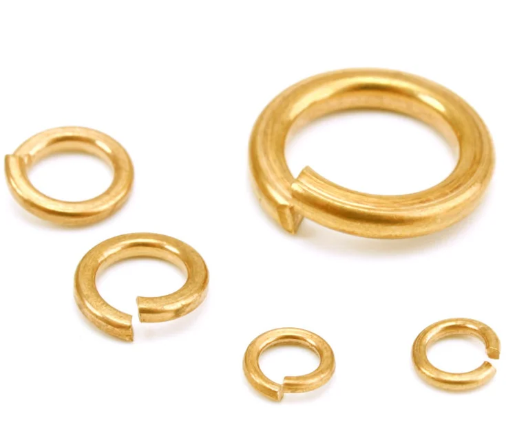 Metric H65 Brass Spring Washer GB93 Heavy Spring Washer DIN125 DIN127 ...