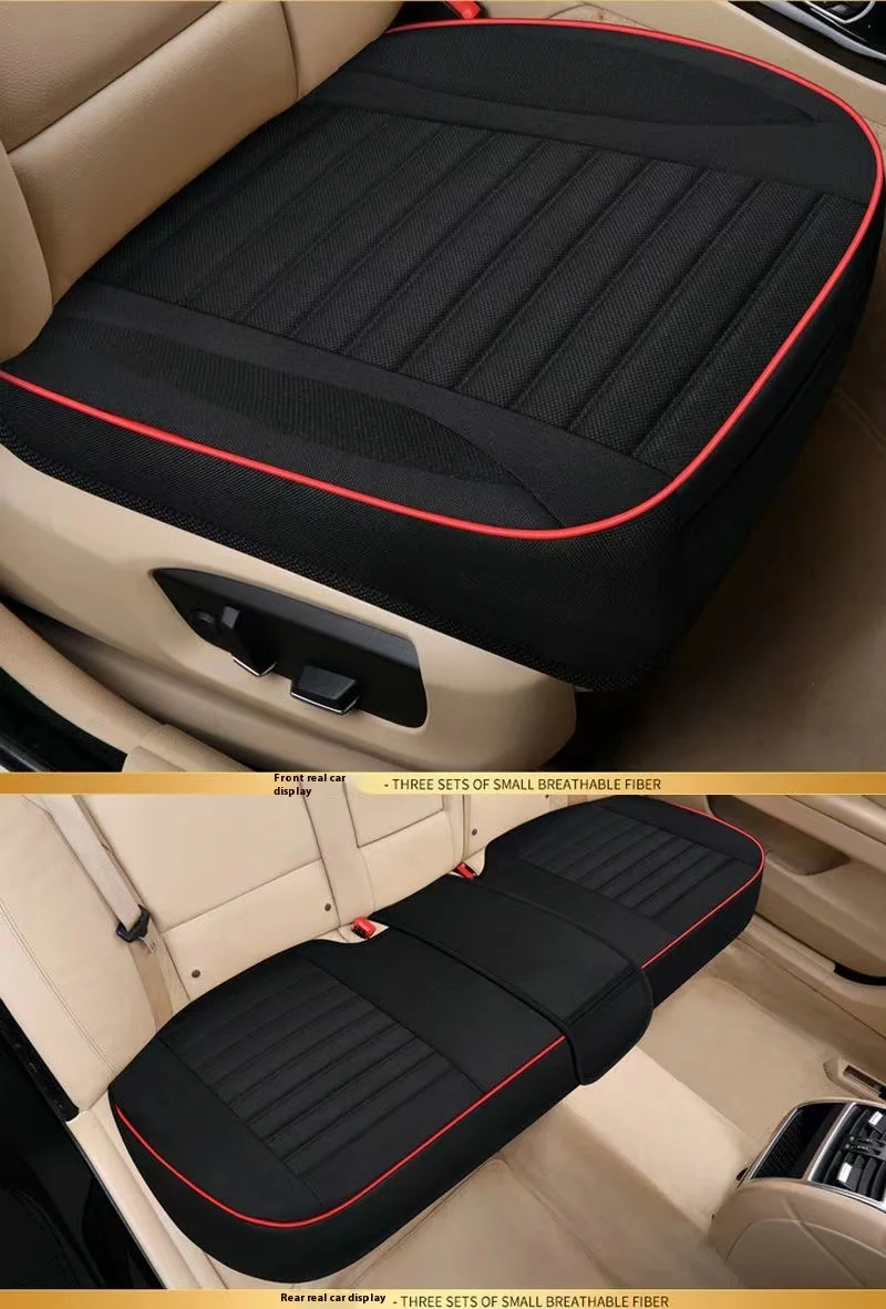 Universal Sports Design Single-Piece Leather Car Seat Cushion Cooling Massage Feature Linen for Spring Summer Compatible Mazda supplier