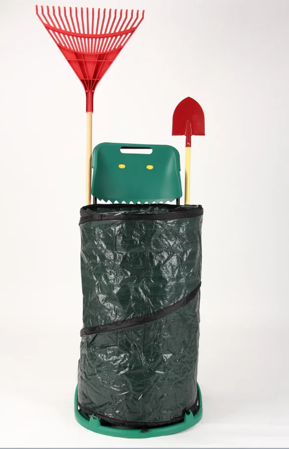 Portable Garden Leaf Cart With Removable Garden Leaf Bag Garden Waste ...