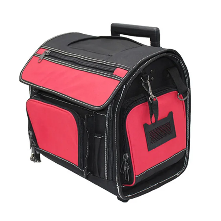 Large Space Trolly Heavy Duty Tool Bags With Wheels Rolling Tool Bag