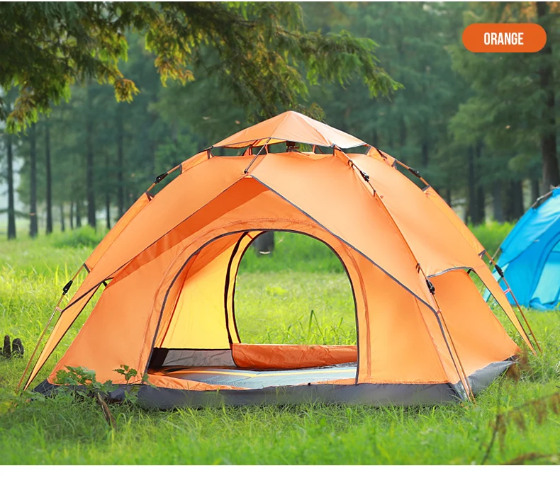 Outdoor Family Travel Hiking Tent Double Layer Waterproof 4 Season