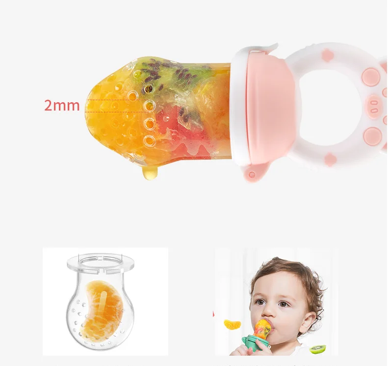 Baby Fruit Feeder Pacifier Infant Silicone Teething Toy Soothing Gum
