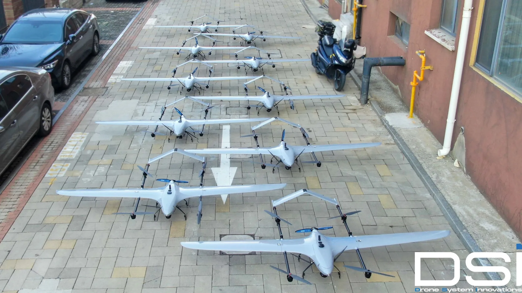 Long Range Fixed Wing Electric Uav Inspect Surveying 3d Mapping Vtol 