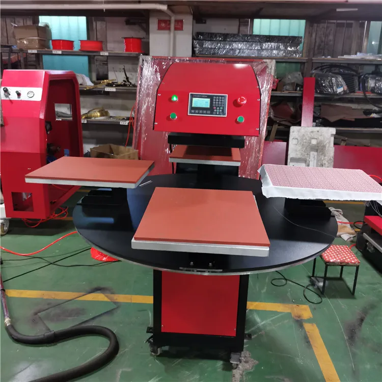 Fullautomatic Pneumatic Rotary Four Station Heavy Duty T Shirt Vevor