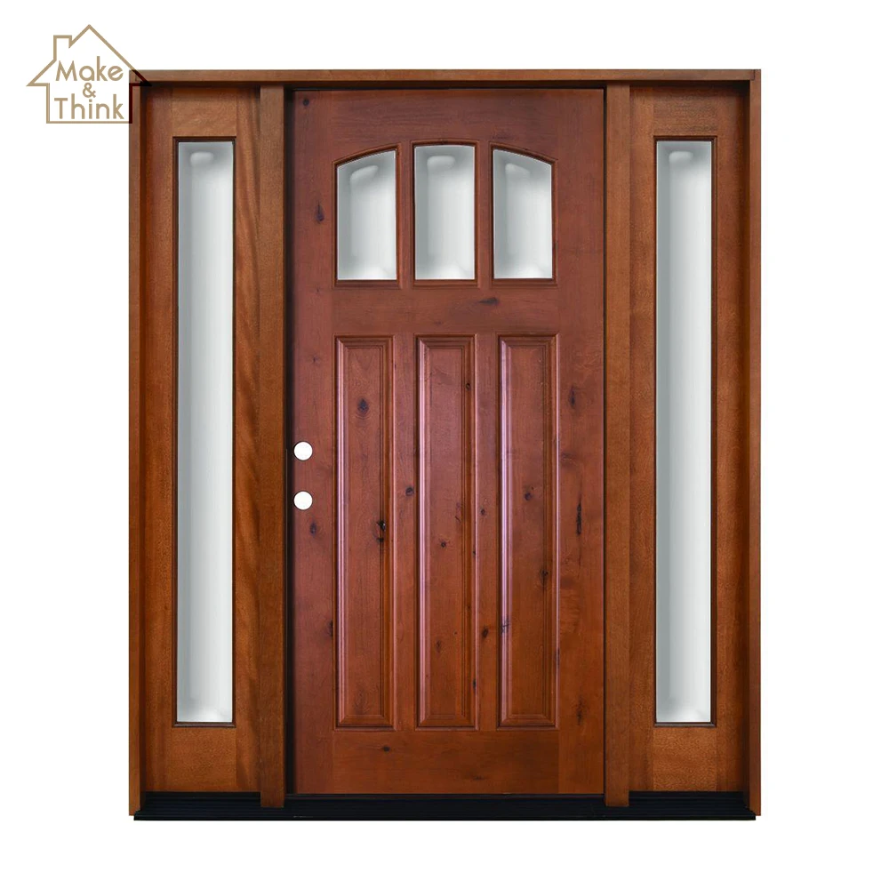 Роскошная вилла дом дизайн стекловолокна вход деревянные двери