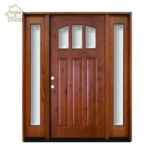 فيلا فاخرة تصميم منزل الألياف الزجاجية مدخل الأبواب الخشبية