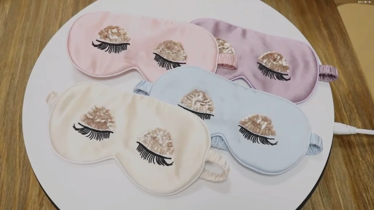 Natural Silk Eye Shades Eyelashes Adjustable Luxury 19mm Mulberry Silk