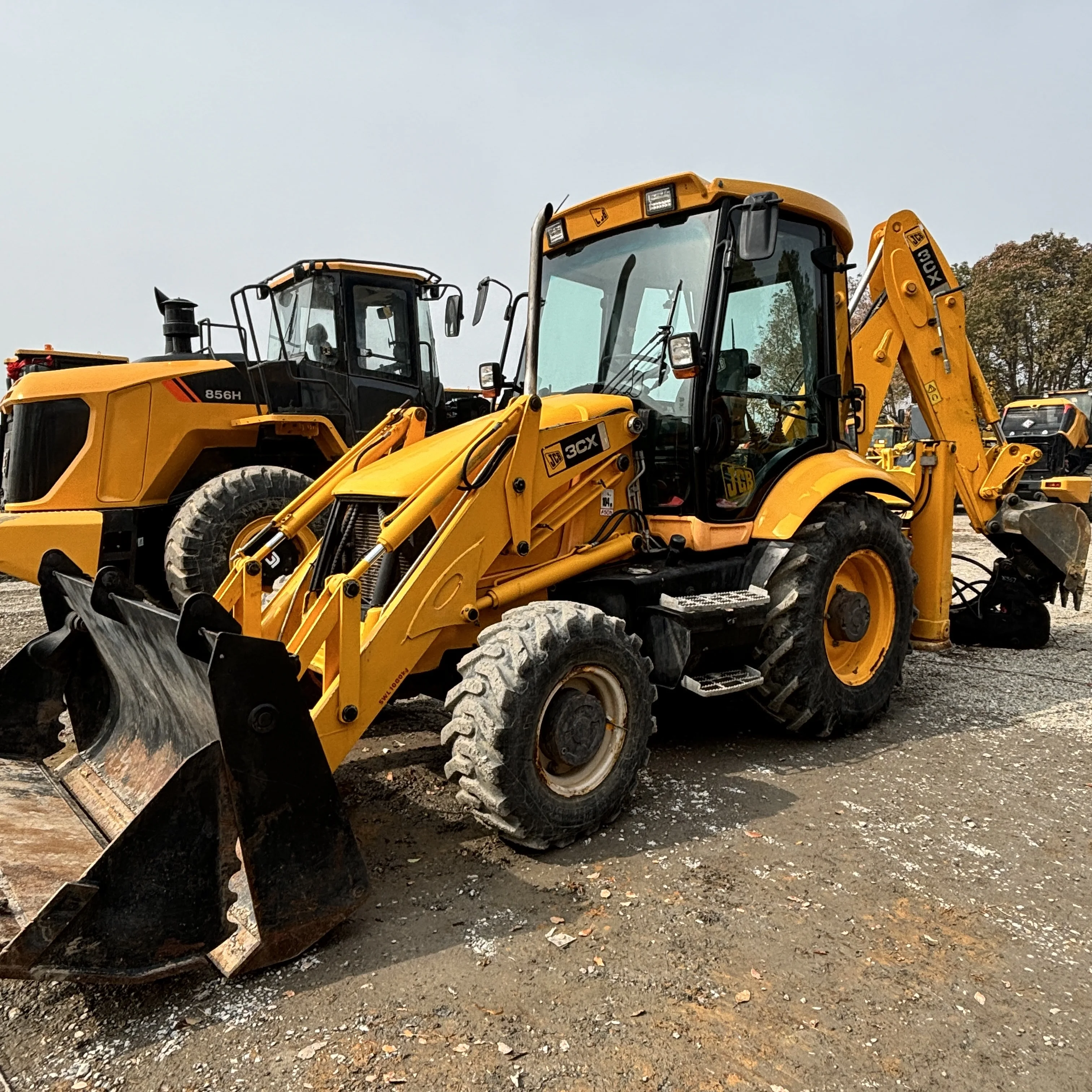 Original Used Jcb 3cx 4cx Backhoe Loader 4 Wheels 7 Tons Used ...