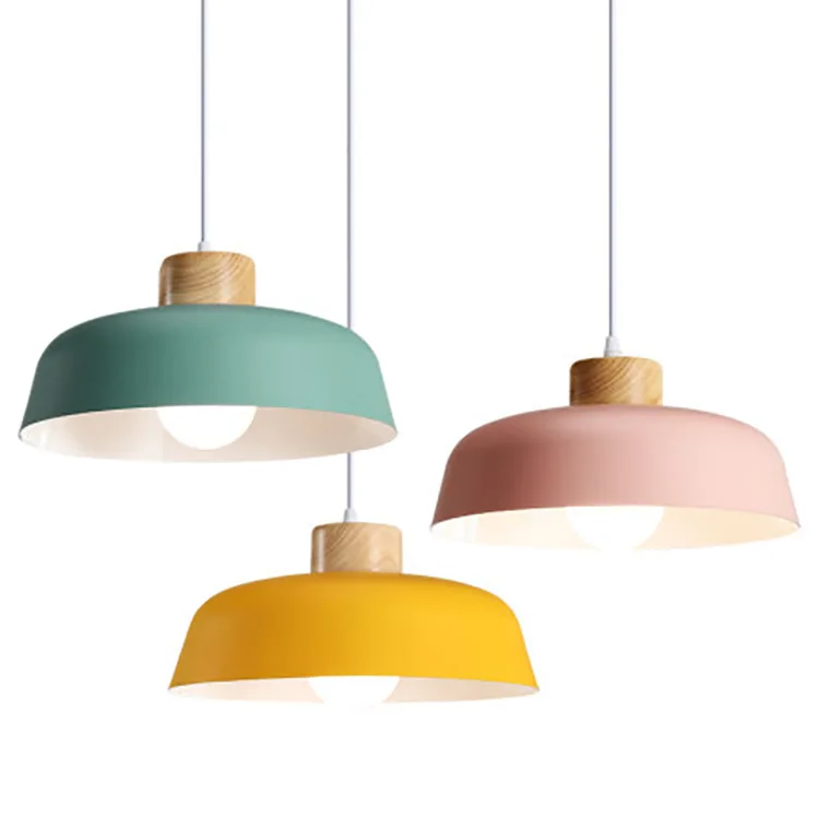 Nordic Aluminum pendant lamp simple modern post modern colorful chandelier