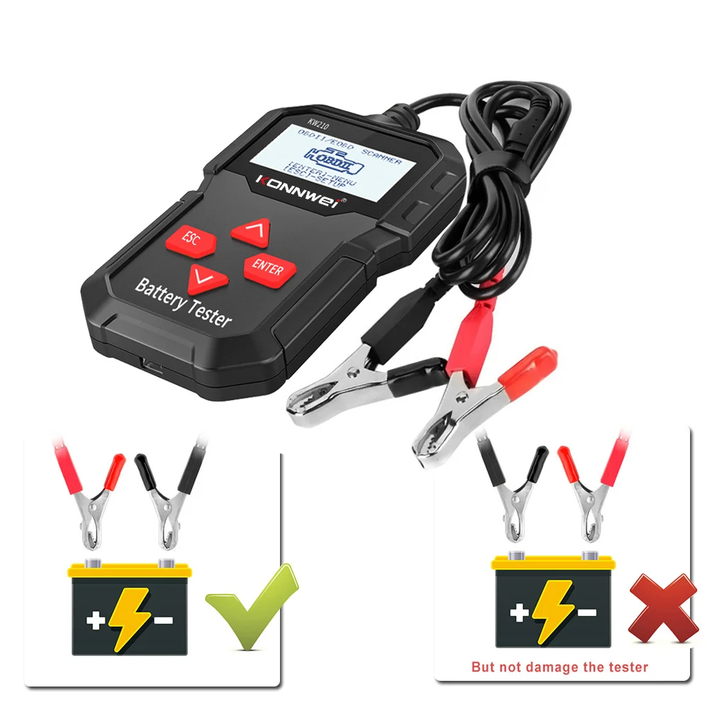 Car Battery Load Tester 12V 100-2000 CCA Automotive Bad Cell Test Tool Analyzer 