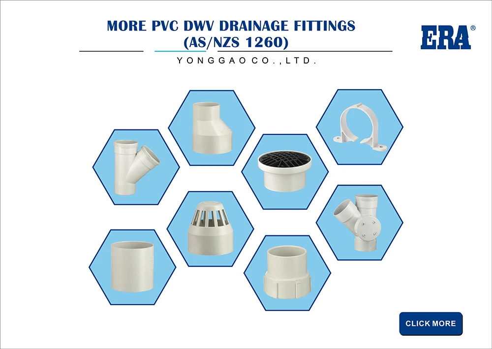 Era Pvc Pipe Drainage Fittings Off Set Pan Collar For Australia Market