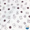 100% cotton fabric Dice and Card printed for garment and home textile 95GSM