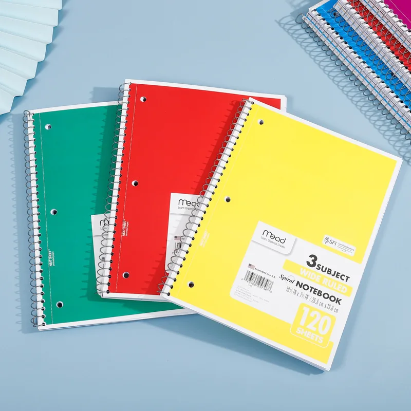 Spiral Notebook,6 Pieces,1 Theme,College Lined Paper,7-1/2