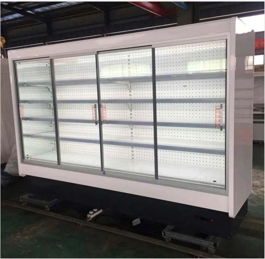 Anti fog sliding glass door for cooler/freezer refrigerator glass door