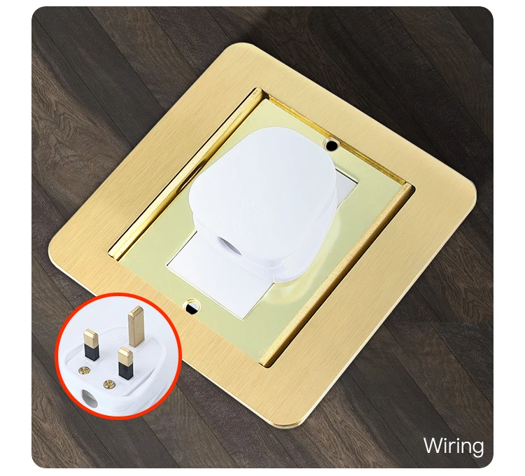 Wholesale uk standard brass electrical power supply 13A hidden socket box