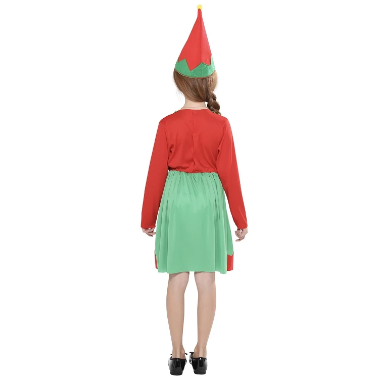 Festive Family Stage Costume  Christmas Elf Girls Skirt
