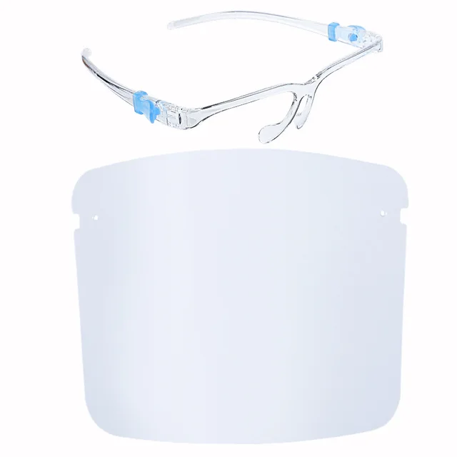 Hot Sale Ready to Ship Protection Face Shield With Glasses with Box