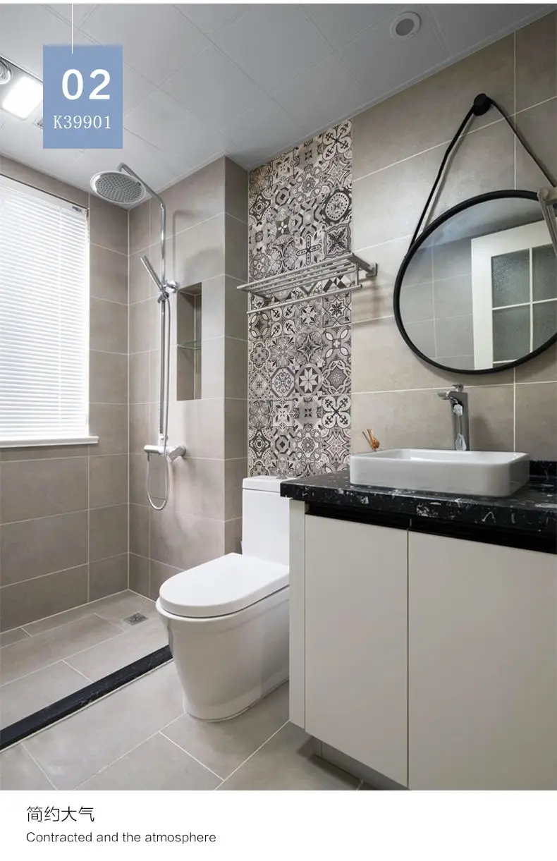 300x600mm Rustic Matte Finish Bathroom Decorative Ceramic Wall Digital Tile