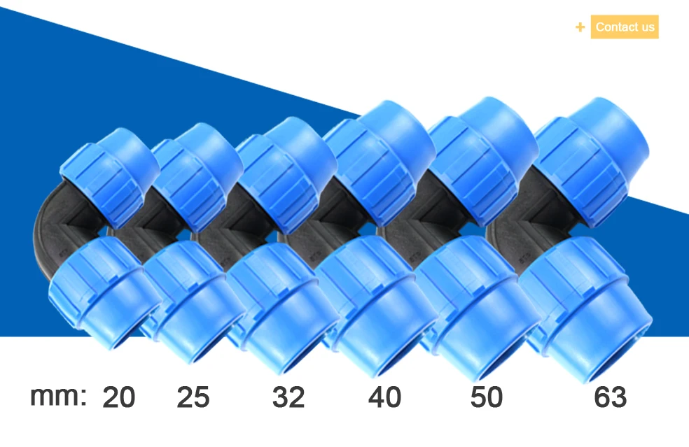 Full plastic pp head hdpe pipe fittings quick coupler fitting 