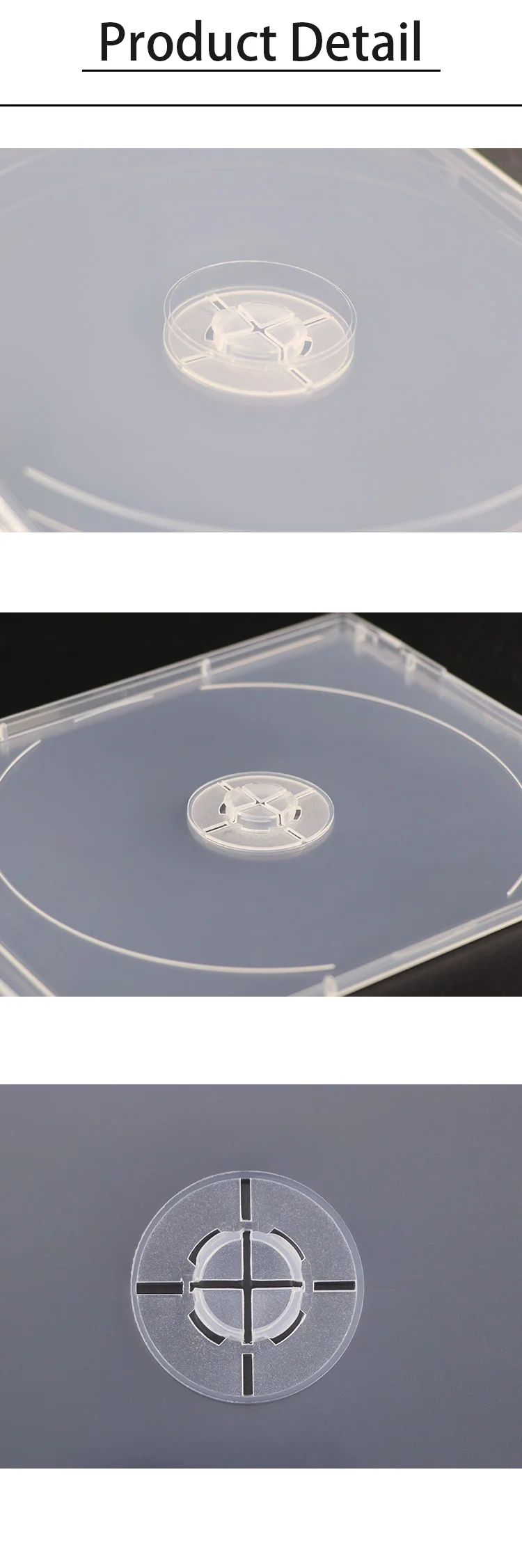 Oem Logo Packing Plastic Storage Dvd Cd Cover Poly Cd Box 5mm Slim Pp ...