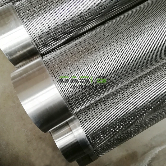 V Wire Wrap Stainless Steel 316l Continuous Slot Water Well Screens