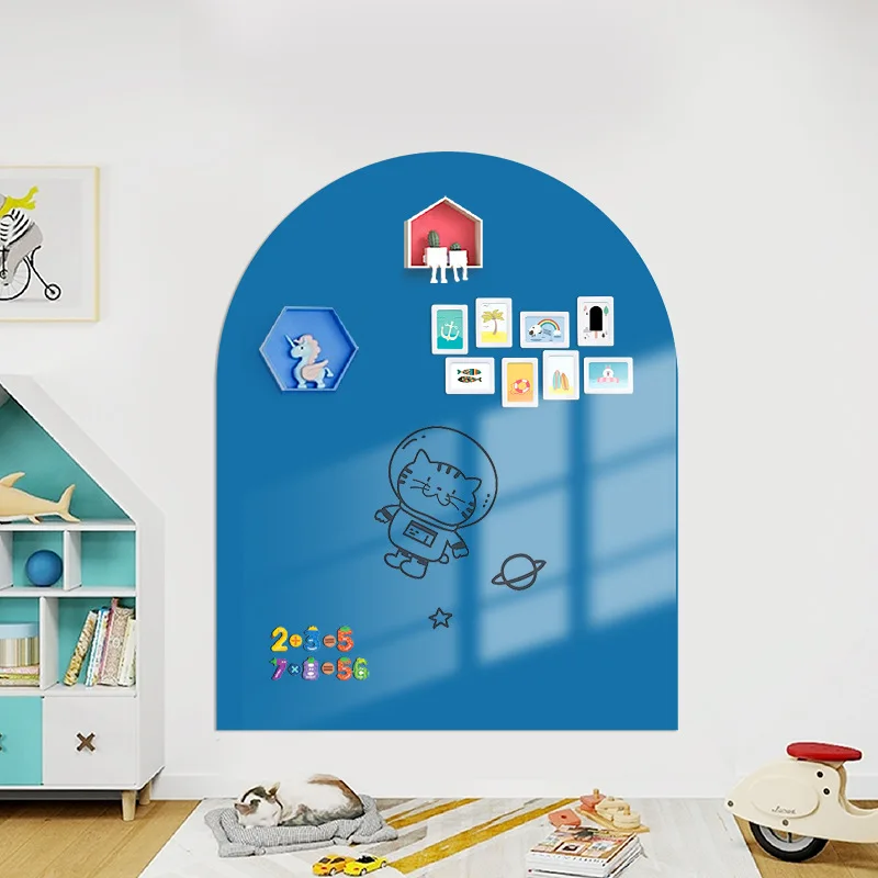Self adhesive magnetic chalkboard sticker classroom nursery