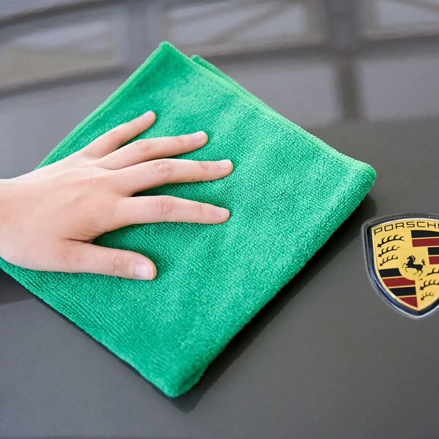 380gsm Microfiber warp car cleaning towel