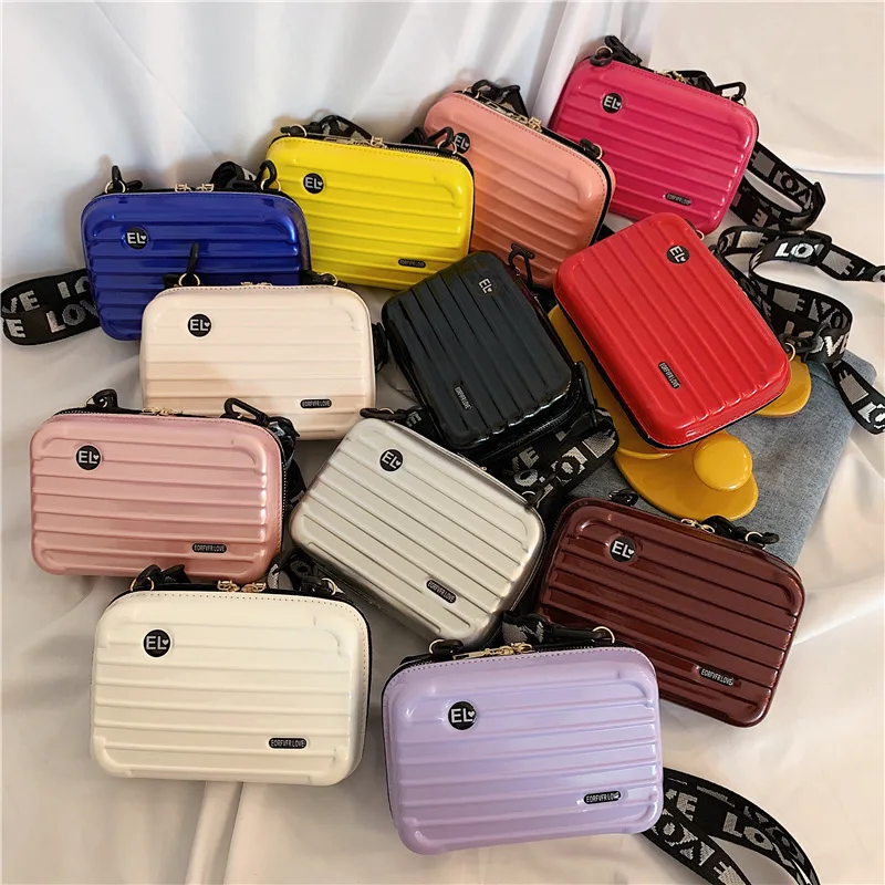 New 2020 New Explosion Trend Mini Phone Bag Travel Square Box Wide Shoulder Strap Single Shoulder Cross Bag