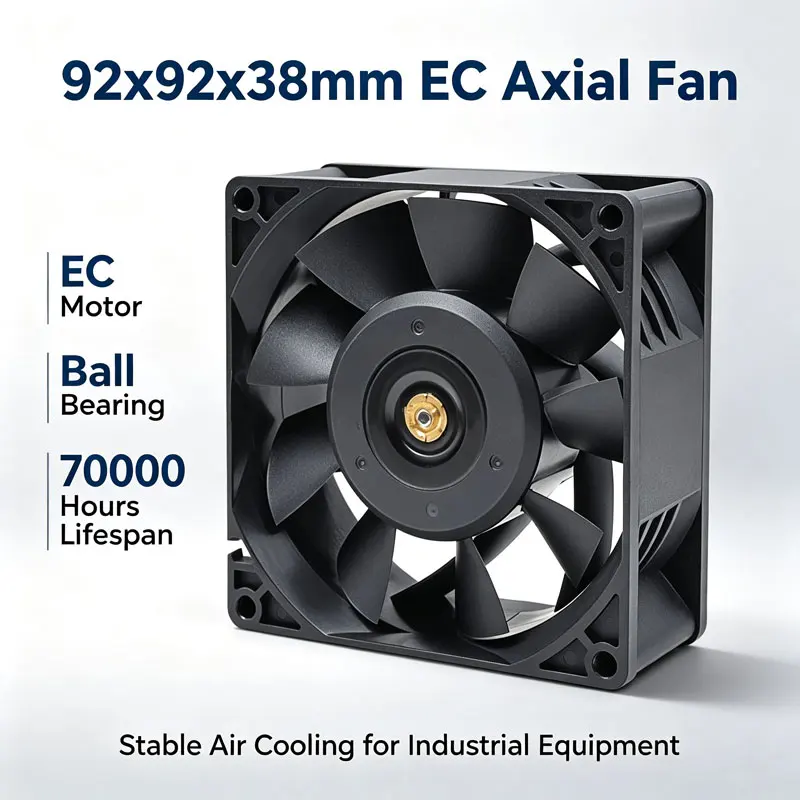 Axial Flow Exhaust Fan, 92x92x38mm, 70000, 110-220V, Plastic - detail 2