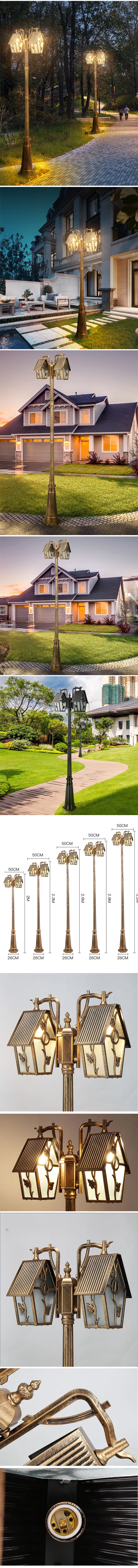 Modern design die cast aluminum housing round ball outdoor vintage ip65 30w 40w 50w led garden light