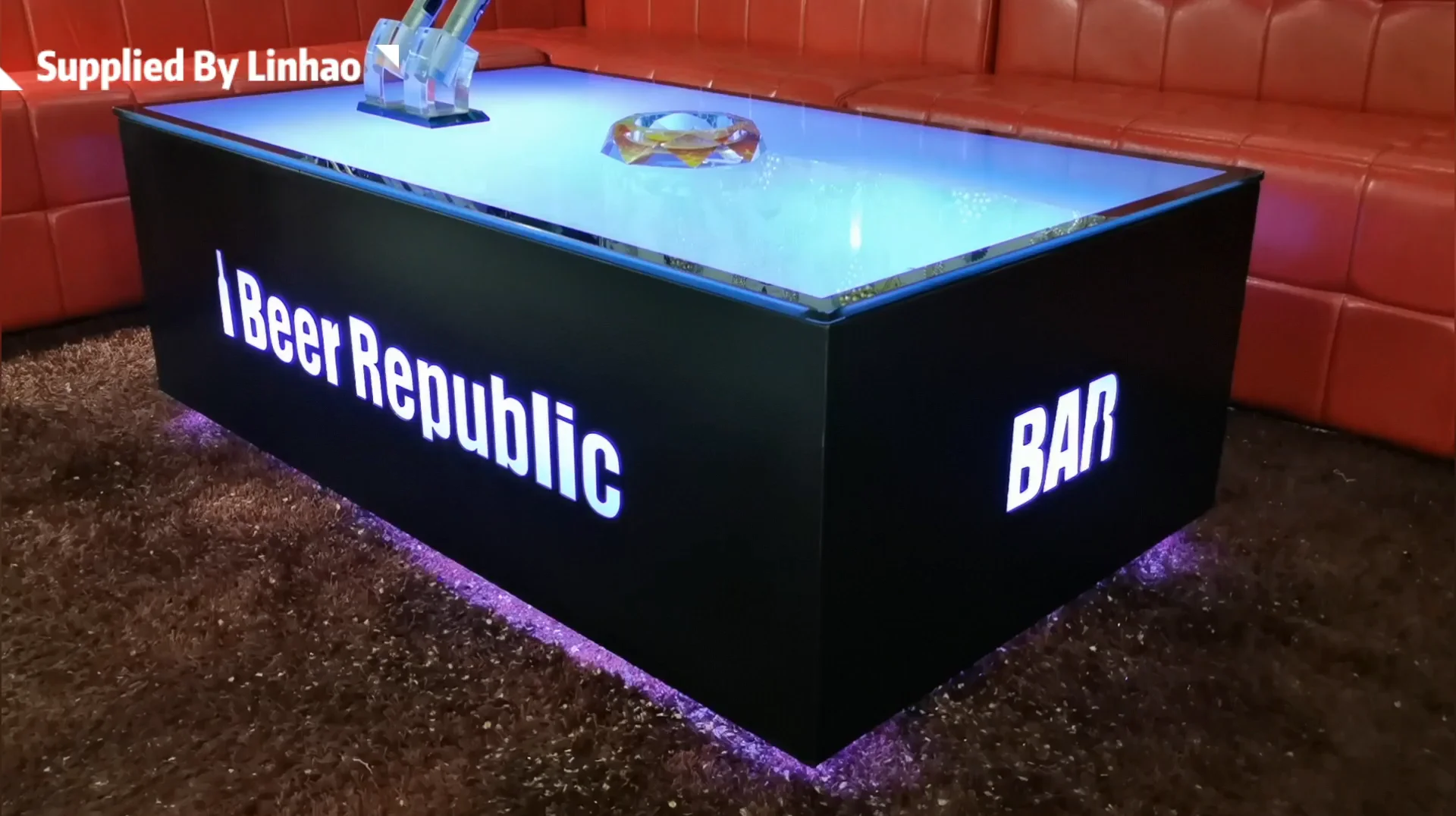 Linhao Cool Bar Furniture/ Ktv/ Night Club/led Cube Table