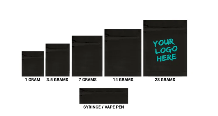 Bolso secado flor de la barrera de Bud Stand Up Herb Mylar, empaquetado de Herb Fower Dried Edible Bags del dispensario 11