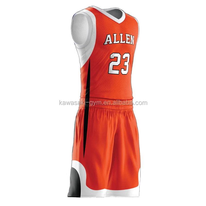 KXK Custom Black Orange-White Classic Sets Sports Uniform Basketball Jersey