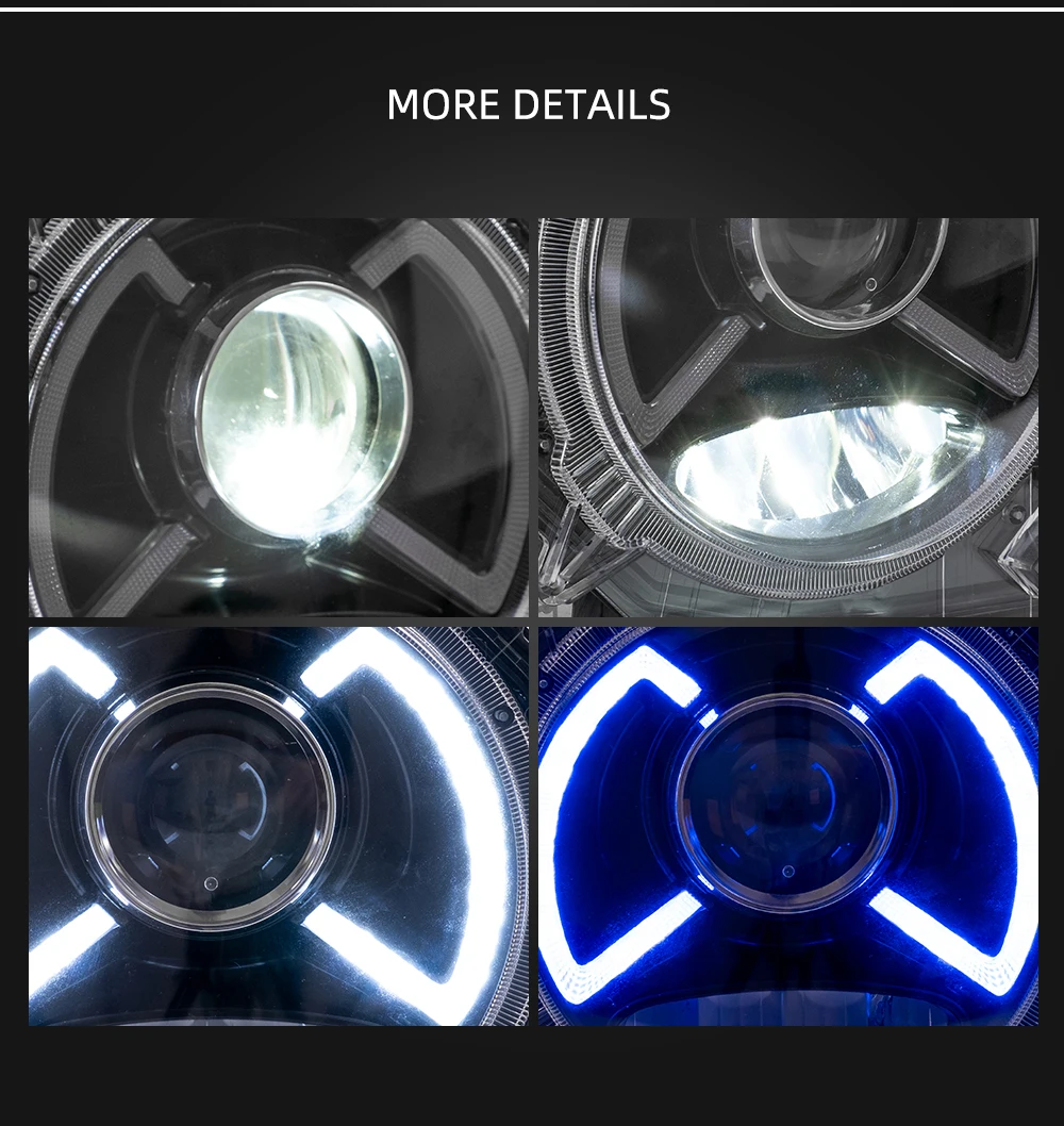 Vland factory for car head light for Jimny head lamp 2018 2019  LED front light welcome light with blue wholesale price