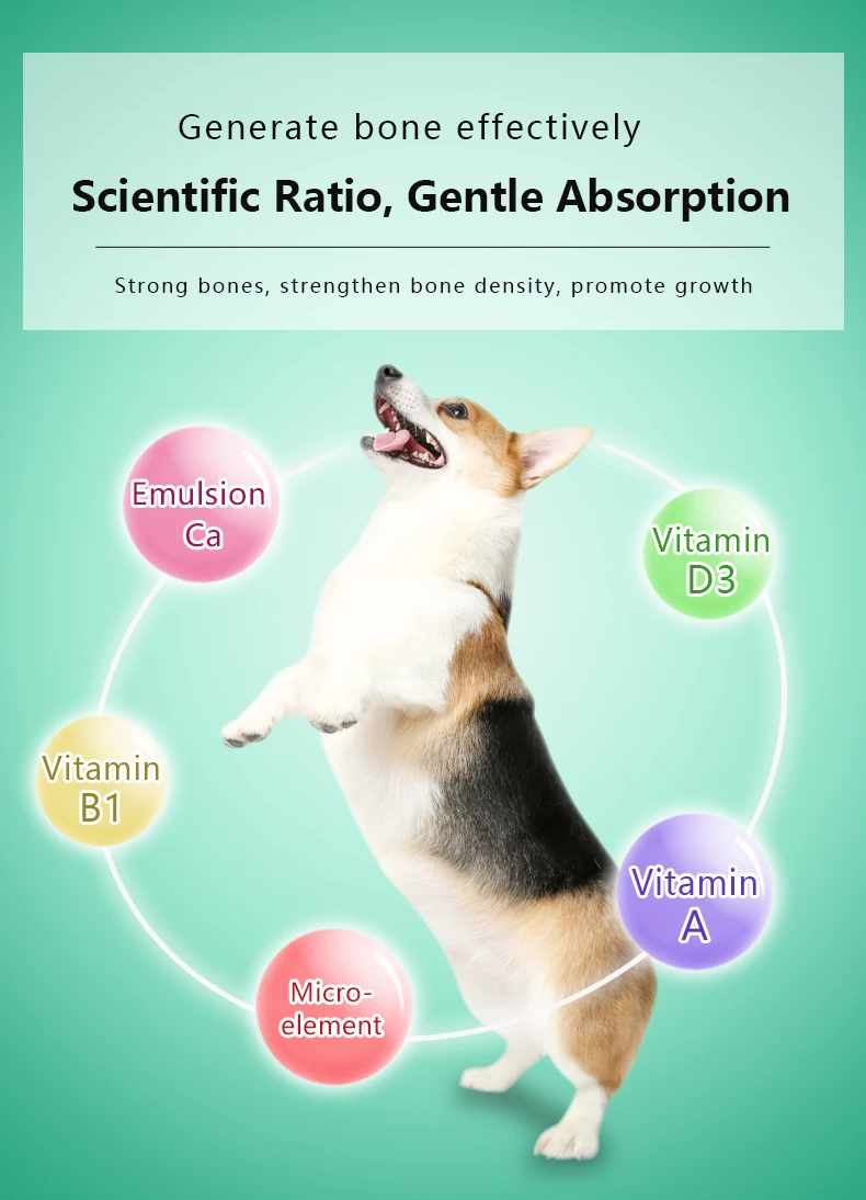 Pet Gmp Certified High Calcium Emulsion Supplement To Dogs And Cats