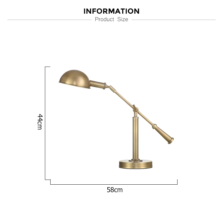 led modern swing arm desk lamp