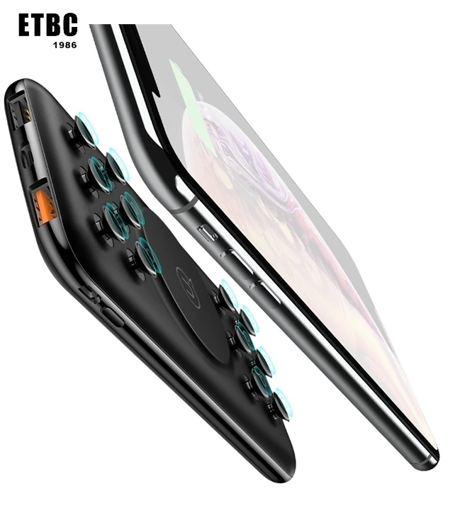 Free Shipping USAMS New Product QC3.0 PD Power Banks Wireless Fast Charging 10000mAh Power Bank Mobile Charger With Suction Cup - ANKUX.COM