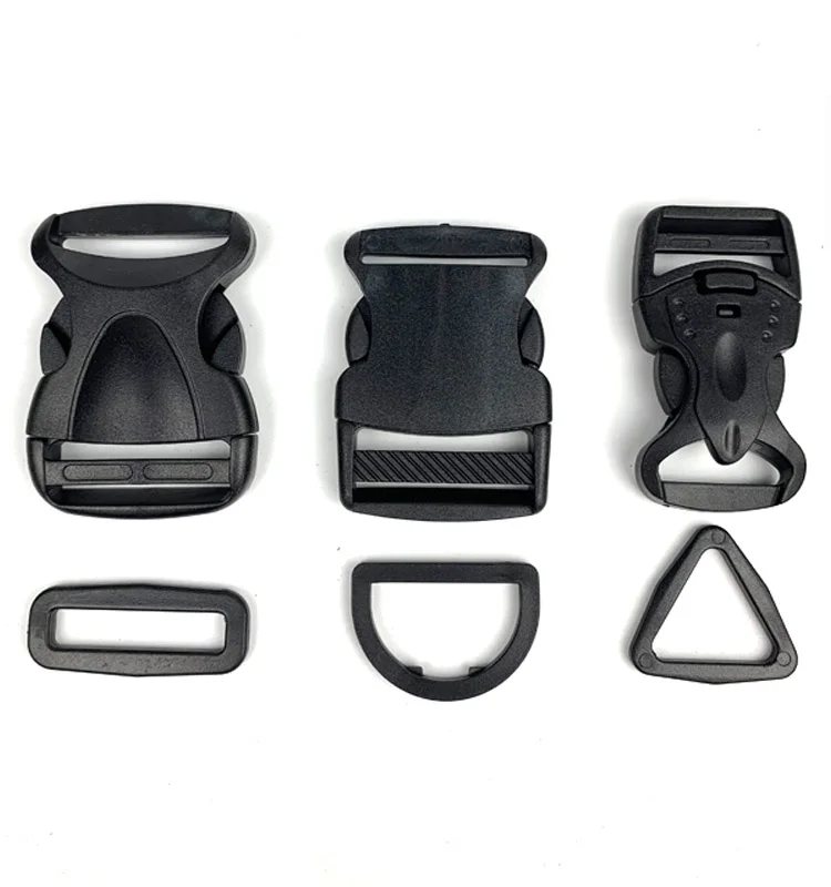 Wholesale Different Size Black Bag Belt Buckles Black Adjuster Release