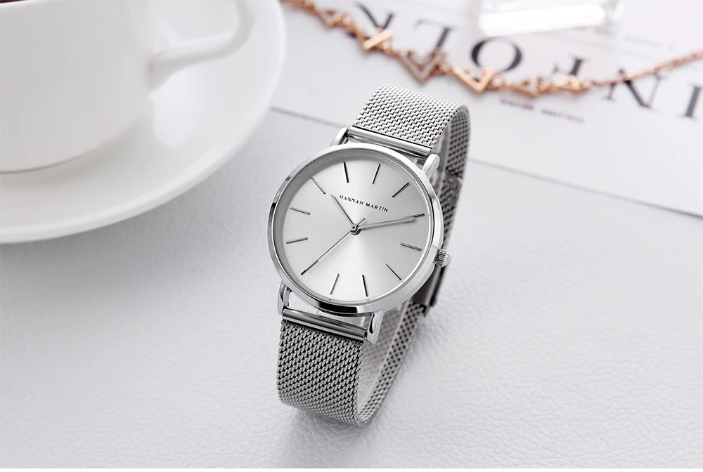 watch minimal slim simple ultra thin high quality private label lady  minimalist watch