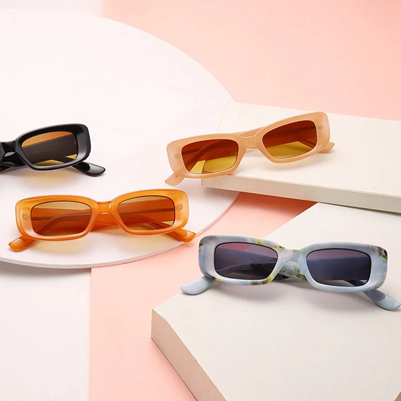 

Small Frame Polarized Women Sunglasses Designer Luxury Brand Travel Small Rectangle Sunglasses Square Sunglasses, Customized color
