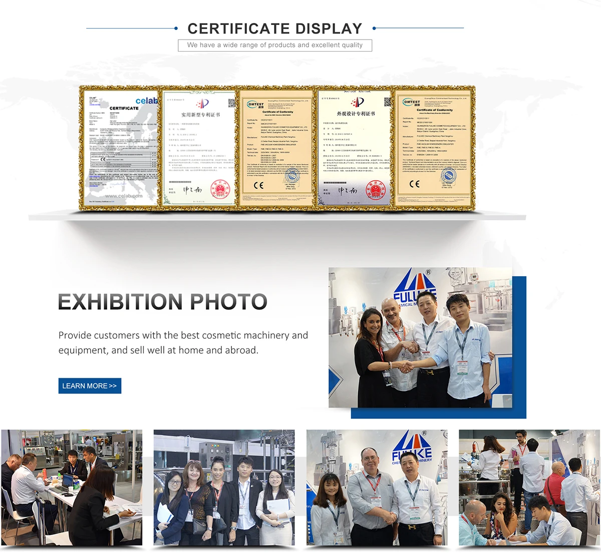 Certification display