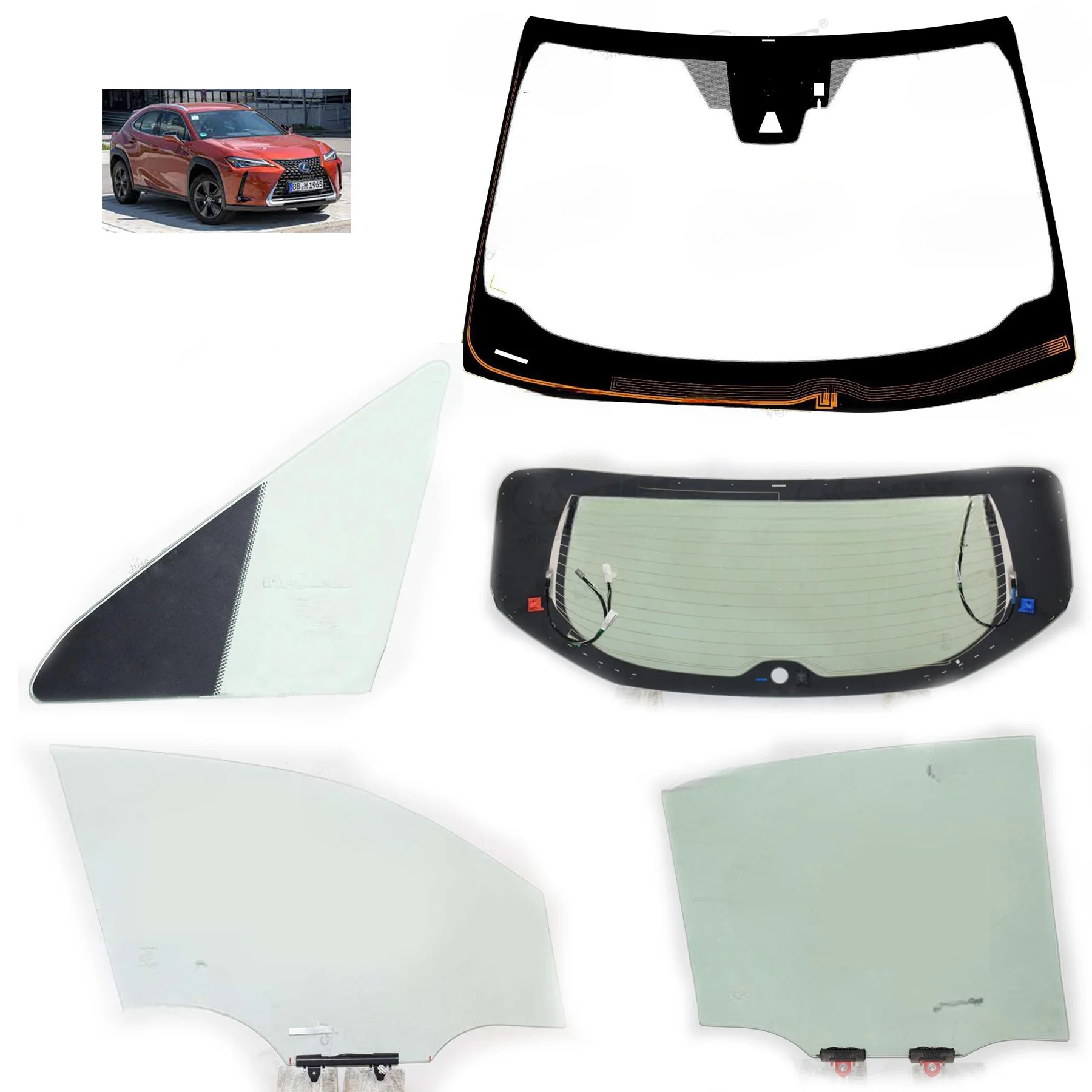 Lexus Ux Windshield Glass Sunroof Car Glass Auto Glass Car Parts